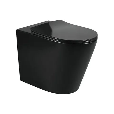 Alzano WF Rimless Pan Slim Seat - Matte Black