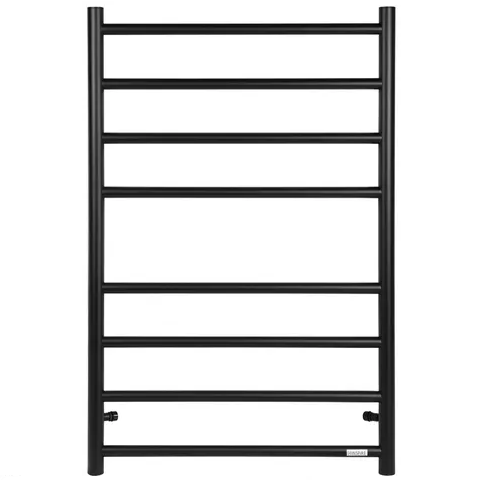 HEATED TOWEL RAIL 8 BAR RND BK