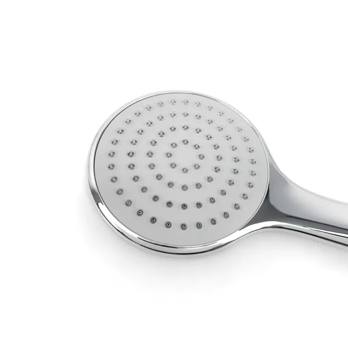 Pavia Chrome Shower Rail with Round Handheld Shower Piece