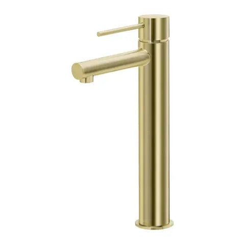Roul Tall Basin Mixer Brushed Gold