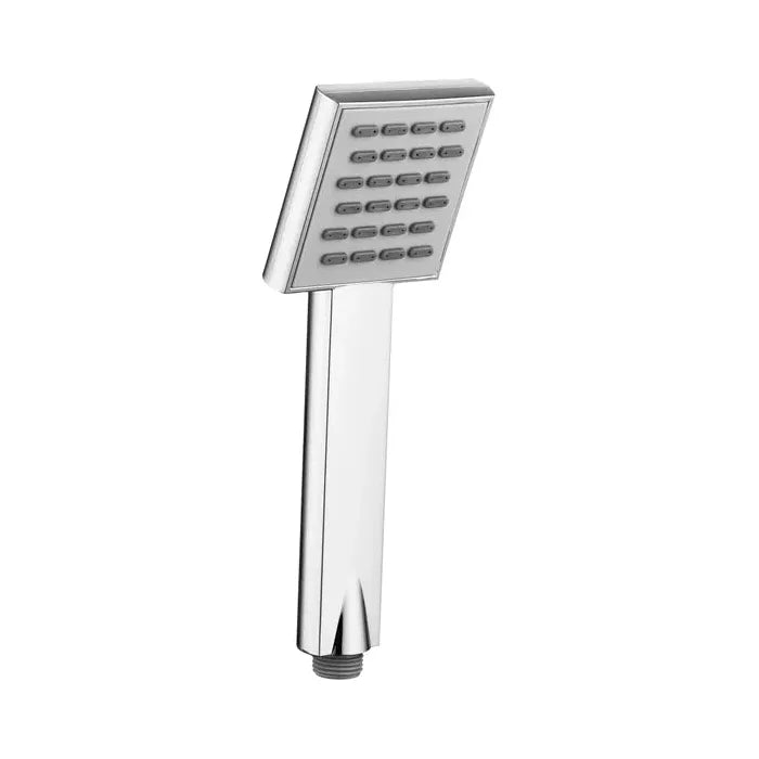 Taran Chrome Shower Rail with Square Handheld Shower Piece
