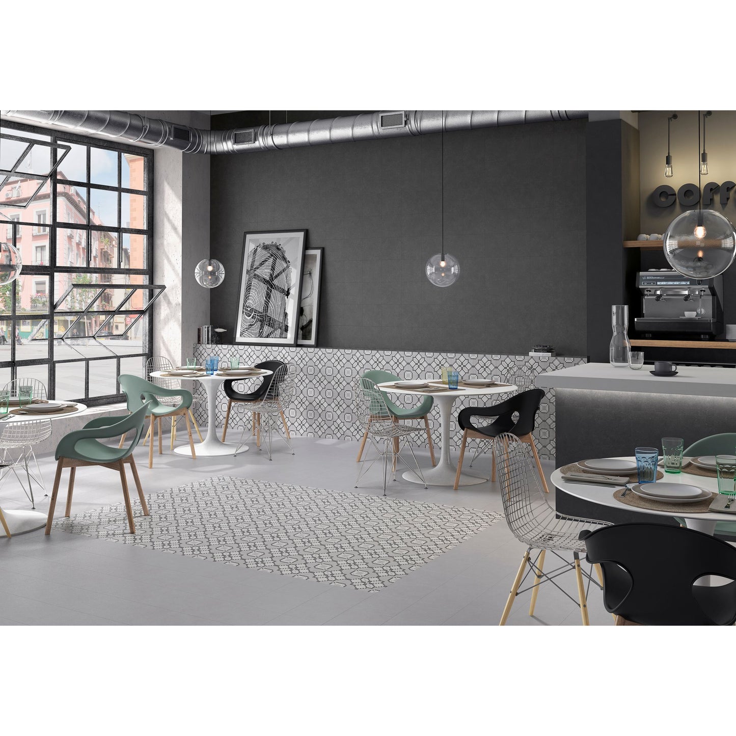 MOSAIC-5 LINES DECOR MATT