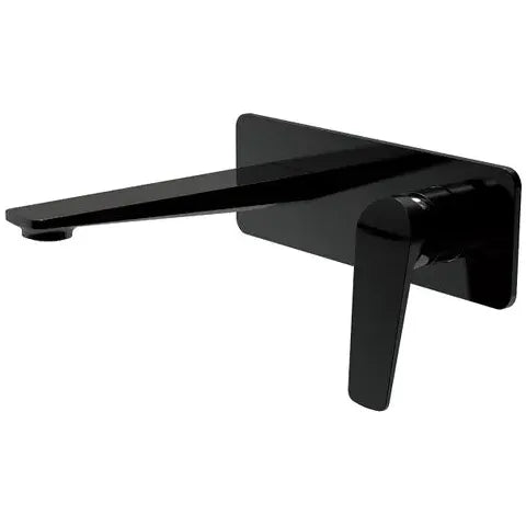 Zevio Wall Basin Mixer Matte Black