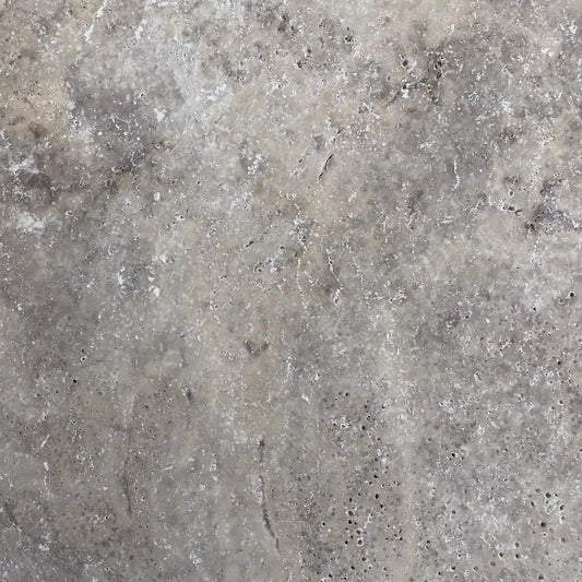 Silver Travertine French Pattern