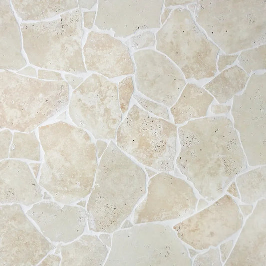 Classic Light Travertine Crazy Paver