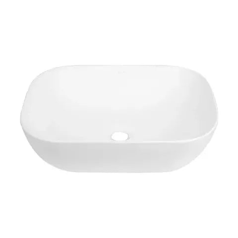 Artis O'96 455x325x135 Matte White Oval Basin Ultra Slim