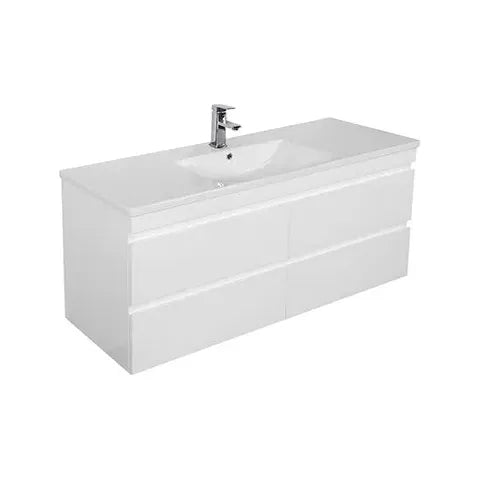 Dover 1200mm Gloss White Wall Hung Vanity