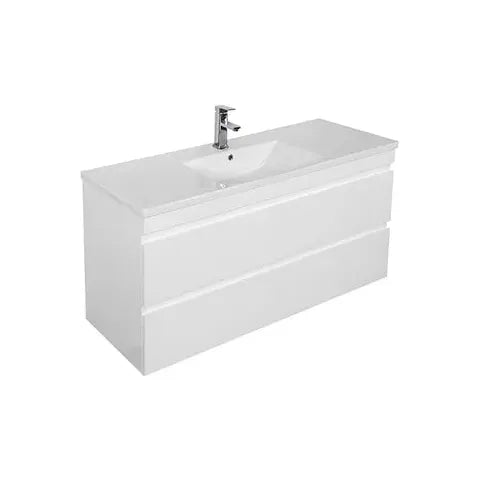 Dover 900mm Gloss White Wall Hung Vanity