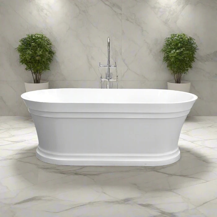 Hampton 1700x800x560 Gloss White Bathtub NF