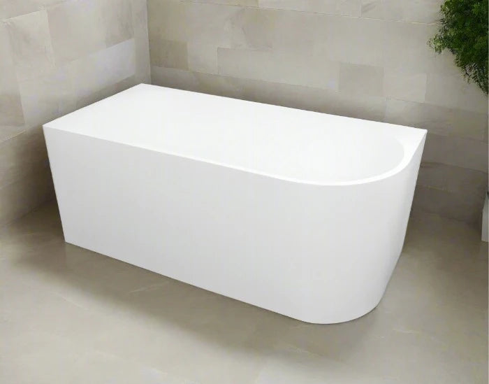 LEFT CORNER 1500X750X580 GLOSS WHITE BATHTUB NF