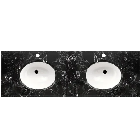 LUX STONE TOP BLK1500 DBOWLS