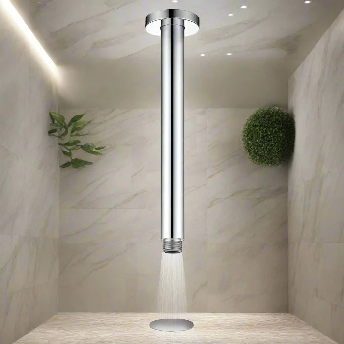 PAVIA 200MM CHROME CEILING SHOWER ARM ROUND