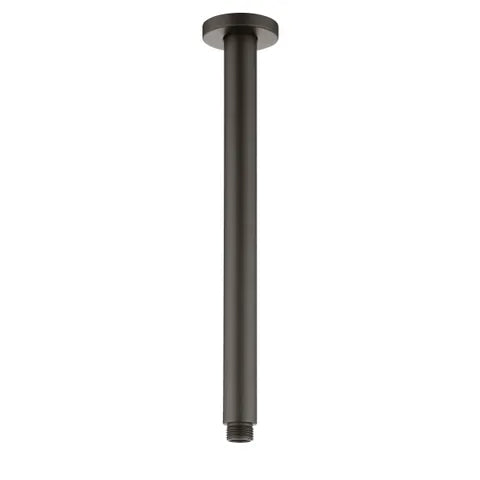 Pavia 300mm Gun Metal Ceiling Shower Arm Round