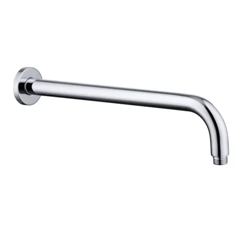 Pavia 400mm Chrome Straight Wall Arm Round