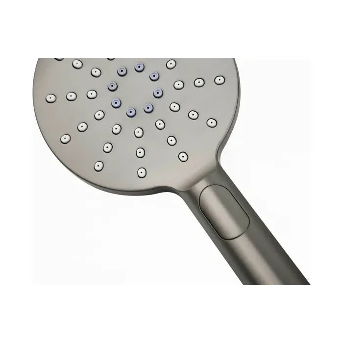 Pavia Gun Metal Handheld Shower Set Round