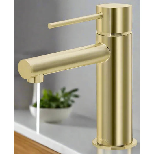 ROUL BASIN MIXER BRUSHED GOLD