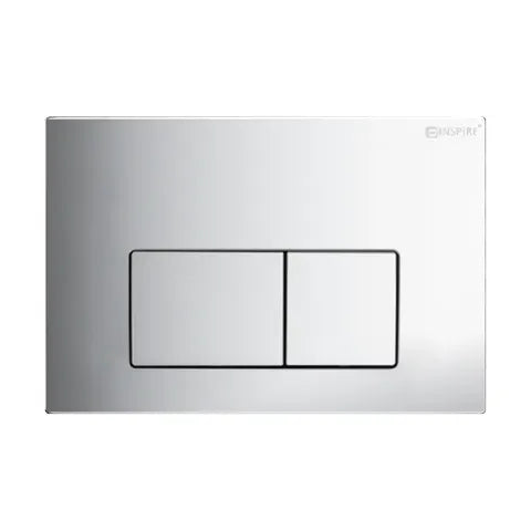 R&T Dual Flush Plate Curve Square Chrome