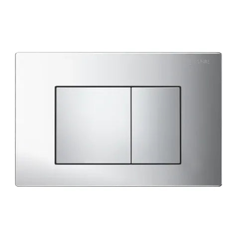 R&T Dual Flush Plate Large Square Chrome