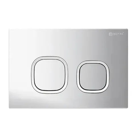 R&T Soft Square Push Plate Matte Chrome