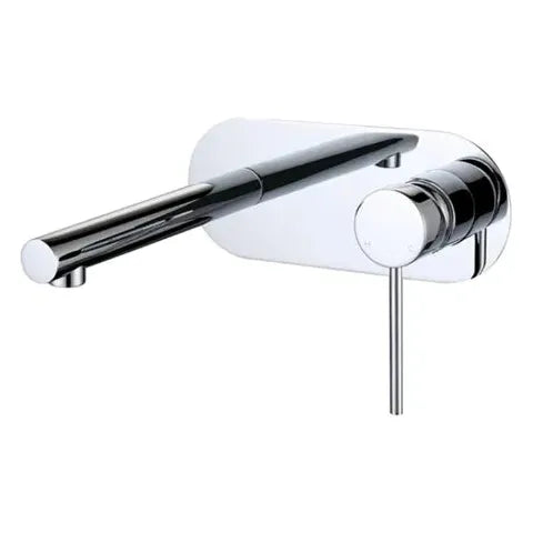 Roul Wall Basin Mixer Chrome