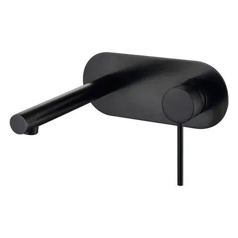 Roul Wall Basin Mixer Matte Black