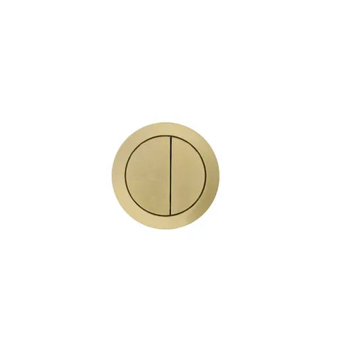 Round Toilet Flush Button Gold