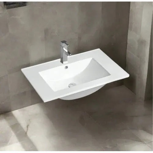Tiles Overflow Slim Line Ceramic Top 750x460x17 with Taphole & Overflow– Tile Australia