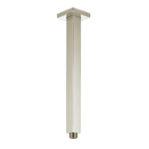 Taran 300mm Brushed Nickel Ceiling Shower Arm Square