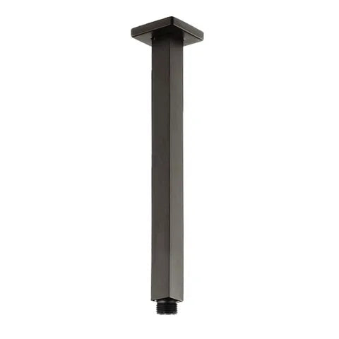 Taran 300mm Gun Metal Ceiling Shower Arm Square