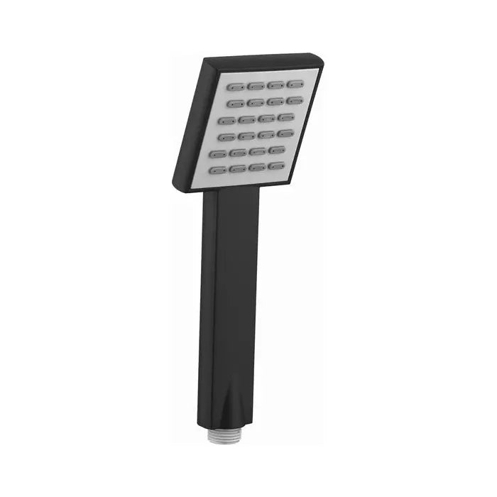 Taran Black Shower Rail with Square Handheld Shower Piece