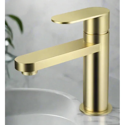 VETTO BASIN MIXER BRUSHED GOLD