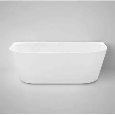 Verona 1500x750x580 Gloss White Back to Wall Bathtub NF