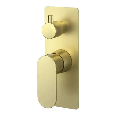 Vetto Diverter Shower Mixer Brushed Gold