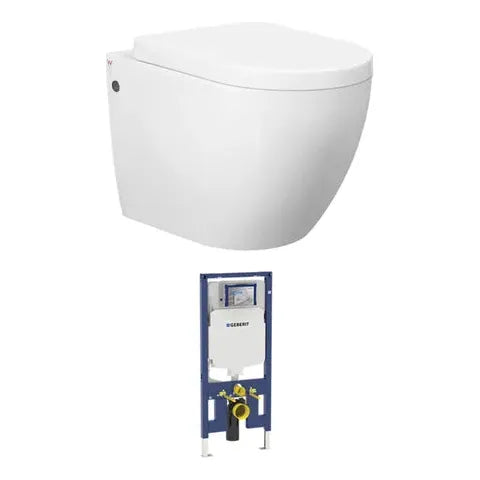 Voghera Wall Hung Pan and Geberit Cistern only (Push Plate Sold Separately)