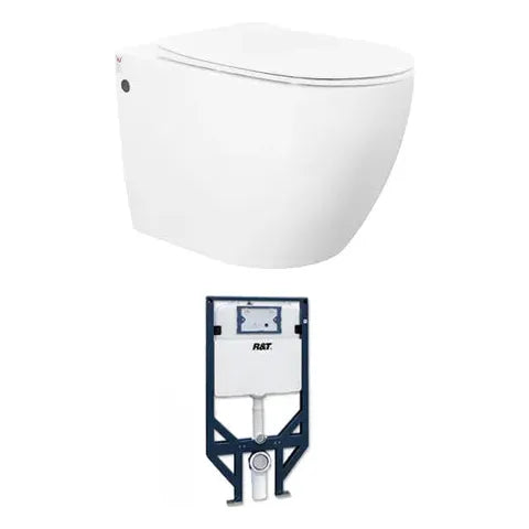 Voghera Wall Hung Pan with R&T Inwall Cistern (Push Plate Sold Separately)