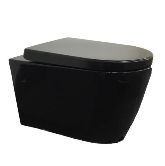 Wall Hung Pan Gloss Black