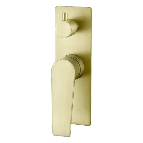 Zevio Diverter Shower Mixer Brushed Gold