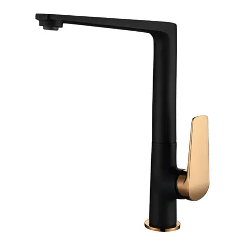 Zevio Kitchen Sink Mixer Matte Black & Rose Gold