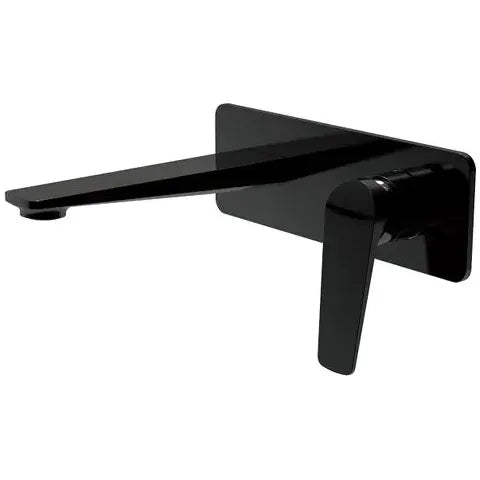 Zevio Wall Basin Mixer Matte Black