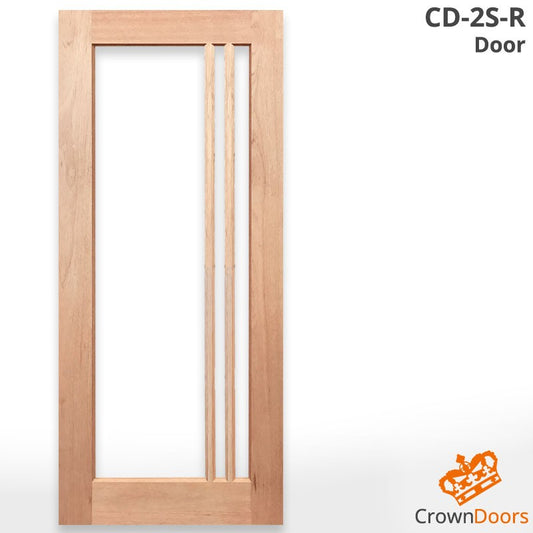 CD-2S-R MODERN SOLID TIMBER DOOR