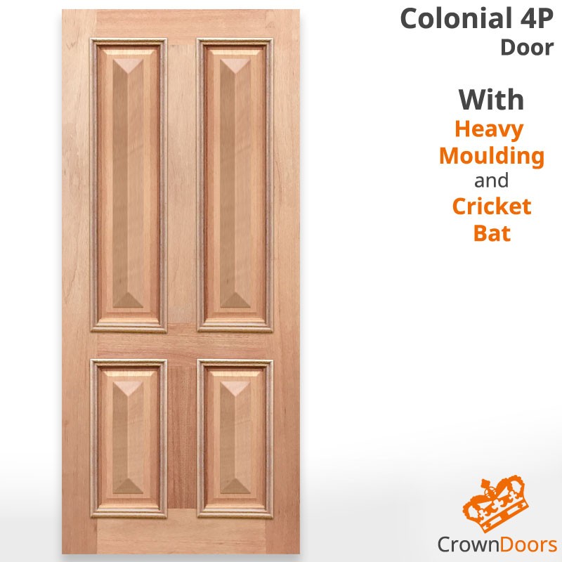 COLONIAL 4P SOLID TIMBER DOOR (HMCB)