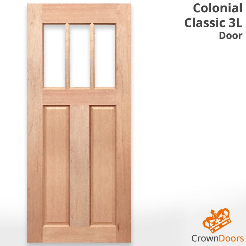 COLONIAL CLASSIC 3L SOLID TIMBER DOOR