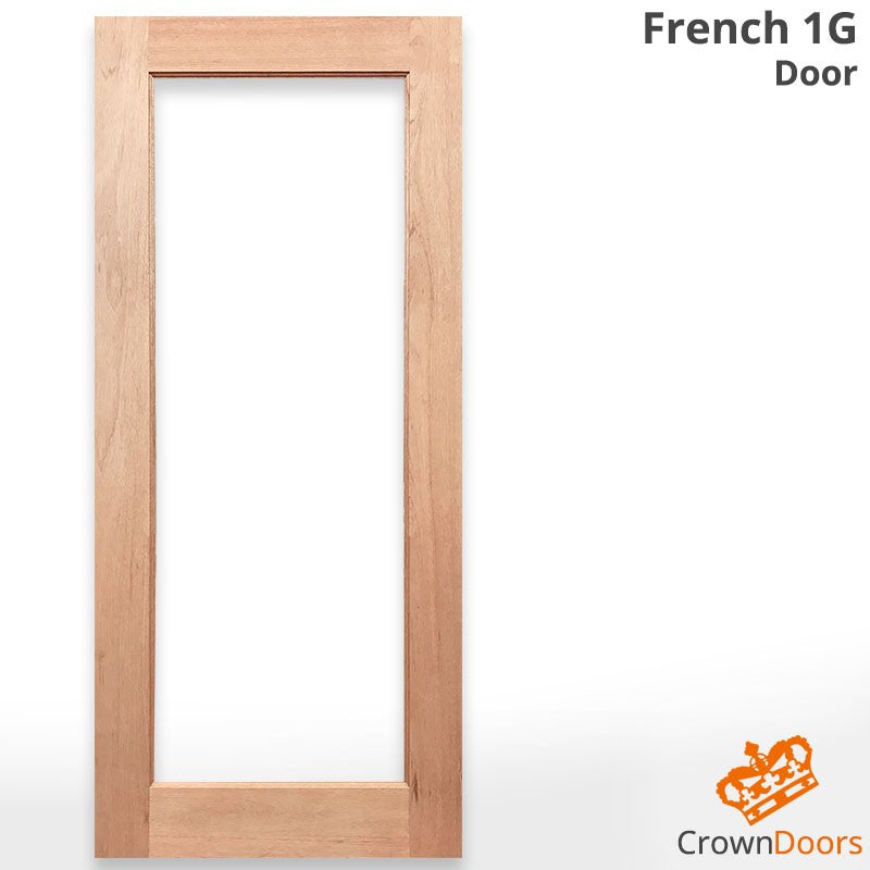 FRENCH 1G SOLID TIMBER DOOR