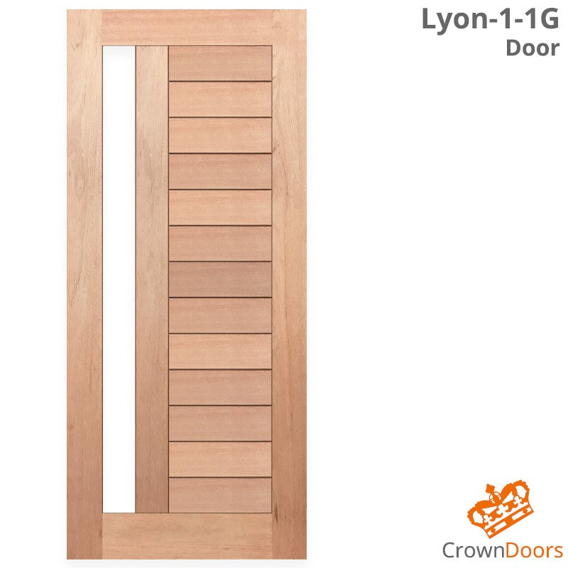 LYON-1-1G SOLID TIMBER DOOR