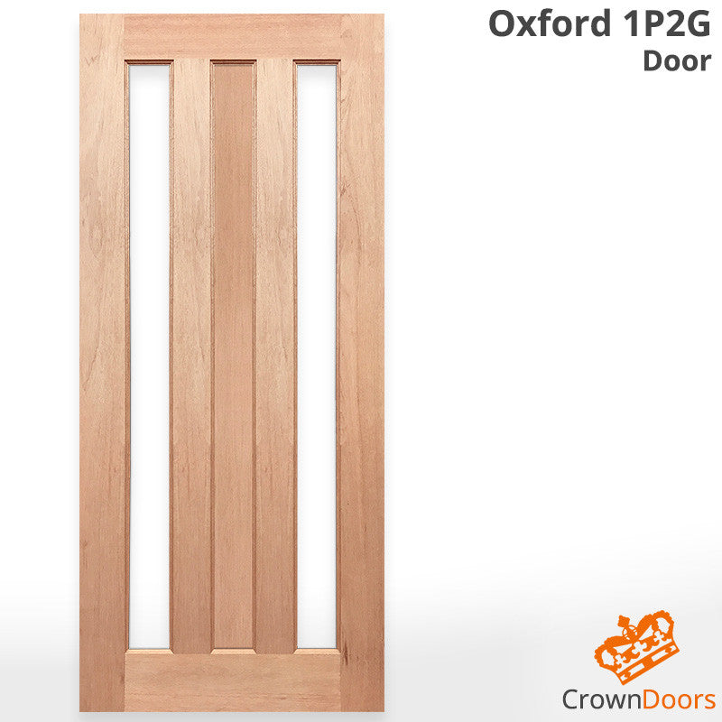 OXFORD 1P2G MODERN SOLID TIMBER DOOR